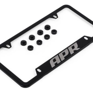 APR License Plate Frame - Thick, Black w/ Hiders